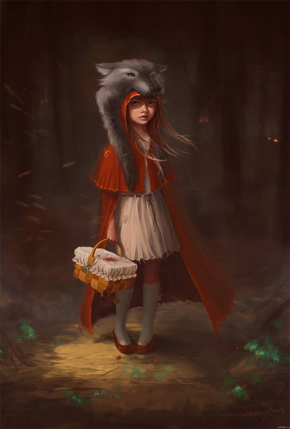 Little Red Riding Hood about  studying